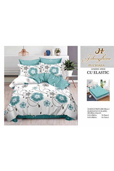 Pucioasa Lenjerie de pat Finet 6 piese cu elastic-T157