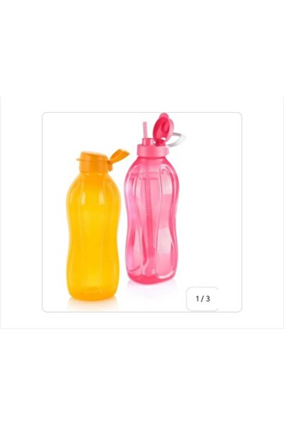 Tupperware Eco Şişe 2 Litre 2li Set KRMZ ETİKET