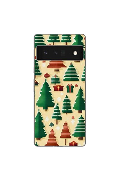 OEM Husa compatibila cu Google Pixel 6 Pro Silicon Gel Tpu Model Pixel Art Ch...