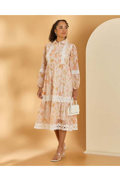 REDTAG Women Pink Printed Casual Dress
