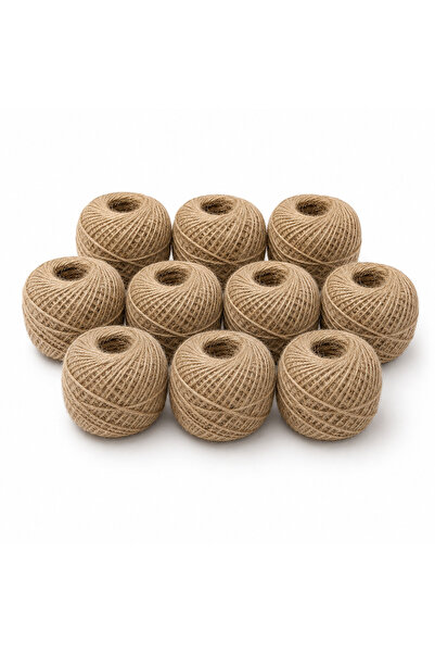 mihriay Jute Rope 100 Mt Straw Rope, Sack Rope 10 Pieces
