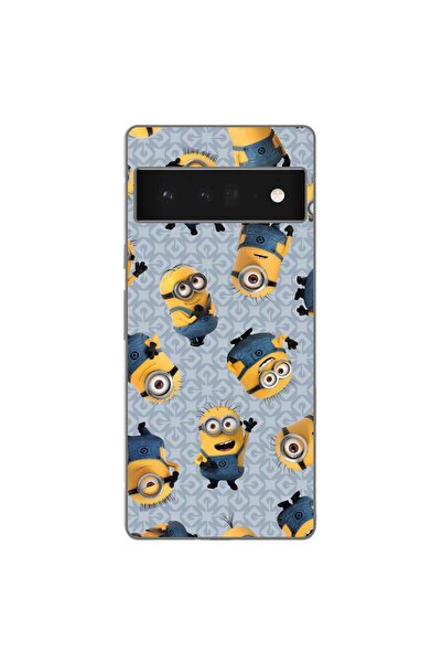 OEM Husa compatibila cu Google Pixel 6 Pro Silicon Gel Tpu Model Pattern Minioni