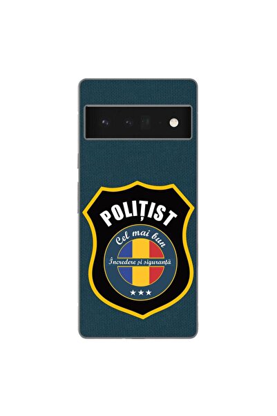 OEM Husa compatibila cu Google Pixel 6 Pro Silicon Gel Tpu Model Politist
