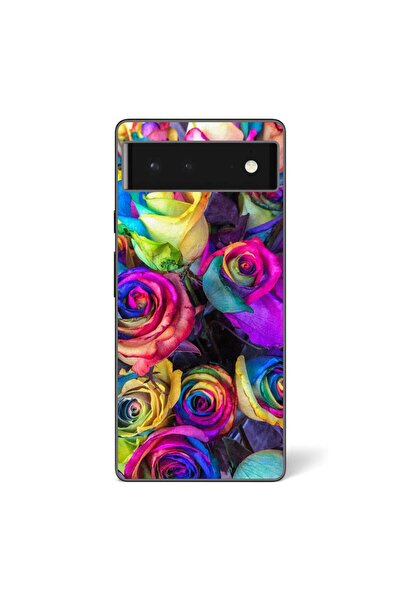OEM Husa compatibila cu Google Pixel 6 Silicon Gel Tpu Model Trandafiri Colorati