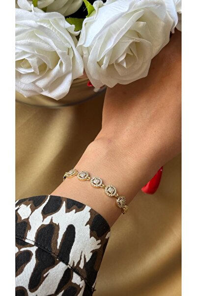 MonCheriAccessoire 14K Altın Kaplama Halka Model Bileklik