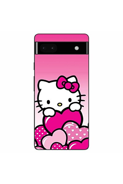 OEM Husa compatibila cu Google Pixel 6A Silicon Gel Tpu Model Hello Kitty Pin...