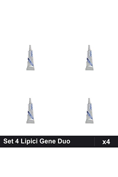 Duo Set 4 Lipici Gene False 7g, Transparent, Adeziv Profesional Manichiura