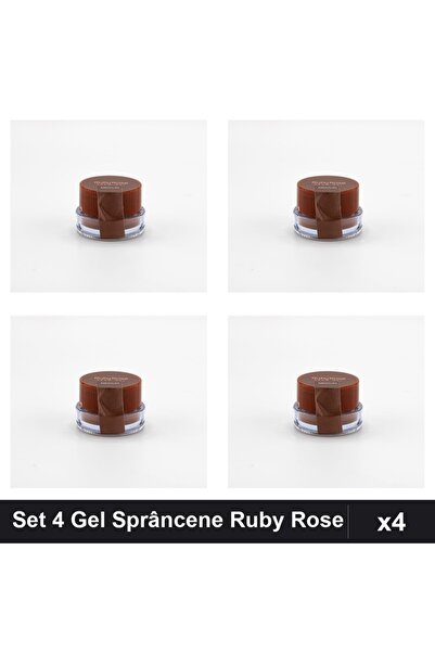 Ruby Rose Set of 4 Eyebrow Gels Medium, Eyebrow Styling, Long Hold