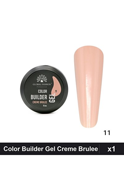global fashion Color Builder Gel UV 15g Nr. 11 Creme Brulee, Constructie Unghii