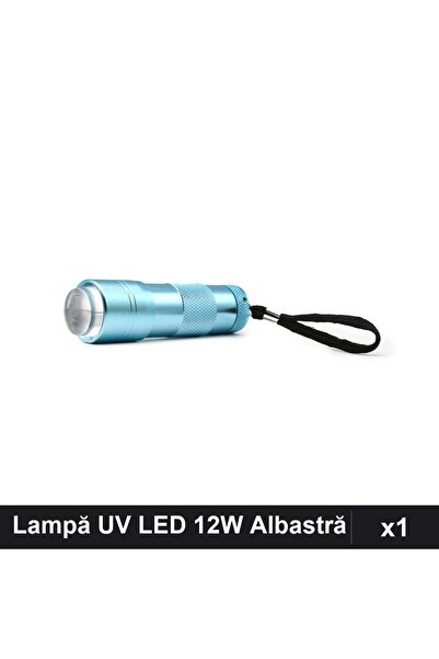 NAİLS Lampă UV LED Unghii 12W Lanternă Silicon Albastră, Manichiura Profesională