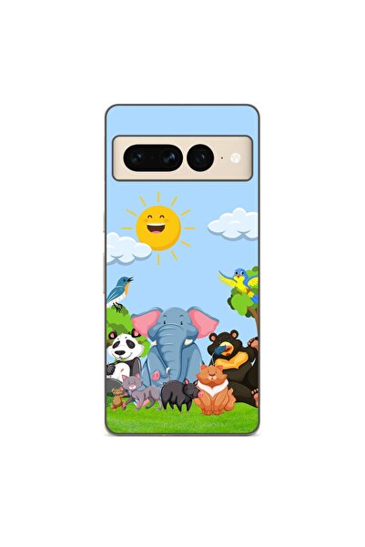 OEM Husa compatibila cu Google Pixel 7 Pro Silicon Gel Tpu Model Prietenii Ju...