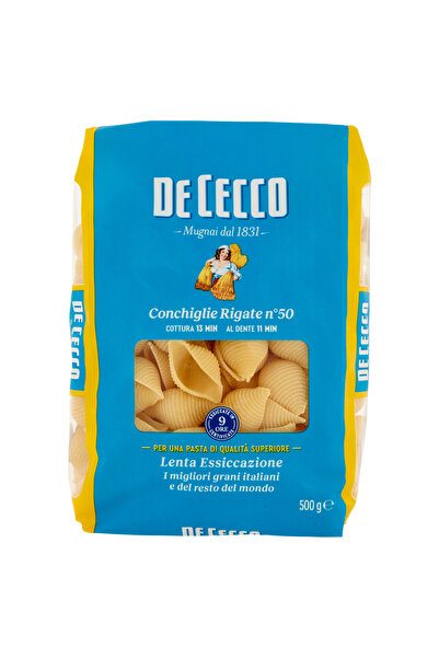 De Cecco Paste din semințe de grâu tip conchiglie 500 GR