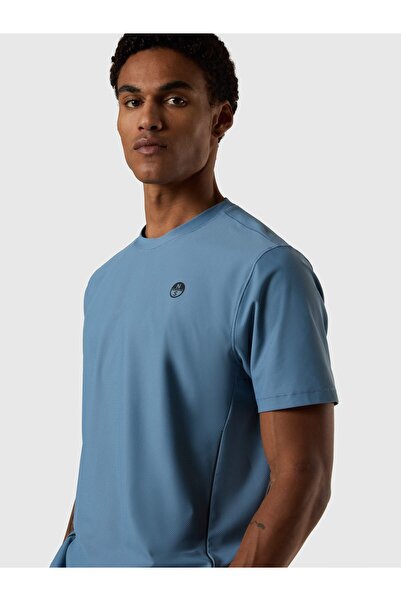 North Sails Regular Fit UV Korumalı Quick Dry Pamuklu Erkek Bisiklet Yaka Tişört