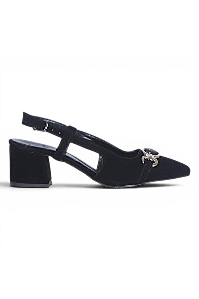 Ayakcenter Pantofi cu toc de 7 cm pentru femei Byn Ayışığı By37 din piele int...