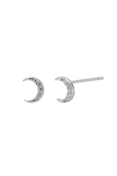 Lisa&Co. Cercei Argint Paved Moon
