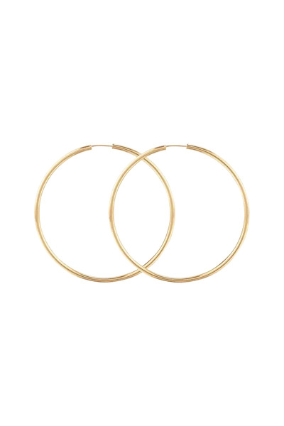Lisa&Co. Cercei Argint Hoopline M Argint placat cu aur galben / Fara pietre / M
