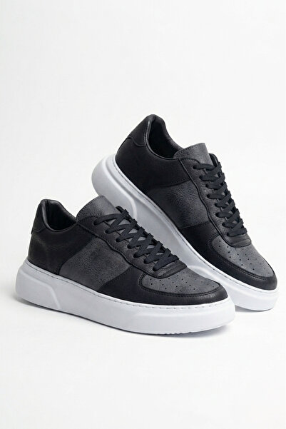 Zerenyus Zrc087 Premium Lace-Up Casual Men's Sneaker Anthracite