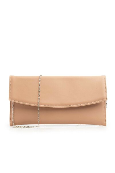 UrbanShoes Geantă plic elegantă din piele naturală - 4015 Nude Box