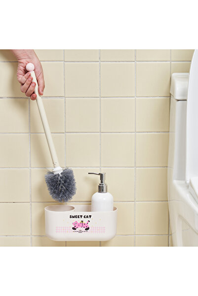 OEM Toilet brush with holder and integrated storage space, 40 x 20 x 8.5 cm, ...