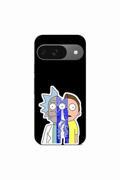 OEM Калъф, съвместим с Google Pixel 9, силиконов гел TPU модел, Рик и Морти С...