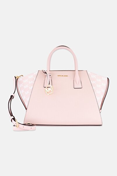 Michael Kors Women Brand Logo Satchel Bag, Pink