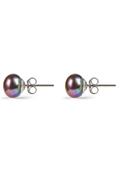 MINZA Artemis Women's Earrings, 925 Sterling Silver, Beaded Earrings, with Pe...