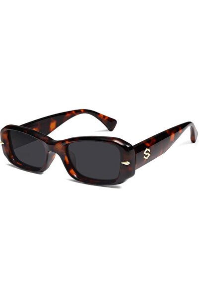 SOJOS Trendy Square Polarized Sunglasses for Women Men Hexagon UV400 Protecti...