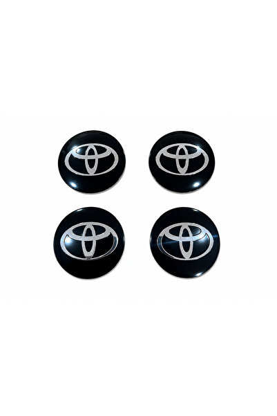 Toyota Genel Toyota Uyumlu Kırmızı 3D Kabartmalı Jant Göbek Arması Sticker Se...