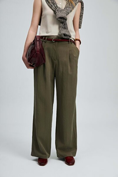 Lufian 121190029 Kate Jogger Pantolon Kadın Pantolon HAKİ