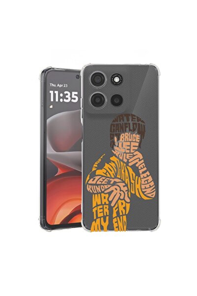 bestcase ¬Æ Husa pentru Motorola Moto G15, Anti Shock 1.5MM, Calligraphy Bruc...