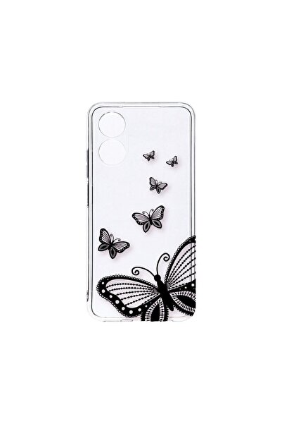 bestcase Διαφανής Θήκη Σιλικόνης 2MM, Συμβατή με OPPO A17, Λουλούδια, Αντικρα...