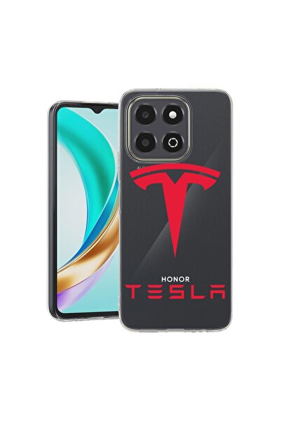bestcase Husa pentru Honor X6b, BestCase¬Æ Clear Silicon 2MM, Tesla Red, Anti...