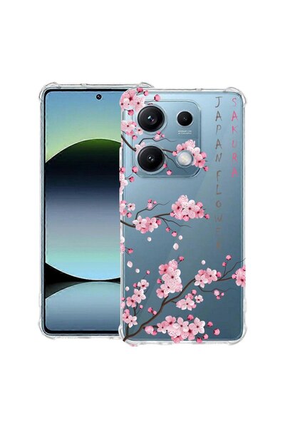 bestcase Αντικραδασμική Θήκη Συμβατή με OPPO A6 Pro, με Σχέδιο Άνθους Κερασιά...
