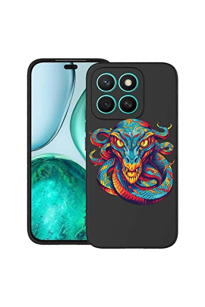 bestcase Калъф за Honor X8C, Дракон в мечтани цветове, Тънък силиконов 0.8ММ,...