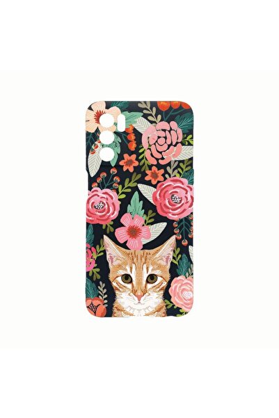 bestcase Husa Silicon, Compatibila Cu Oppo A54s, Cat and Flowers, Rezistenta ...