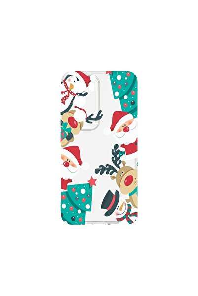 bestcase ¬Æ Husa Clear Silicon 2MM, Compatibila Cu OPPO Reno12 5G, Xmas, Anti...