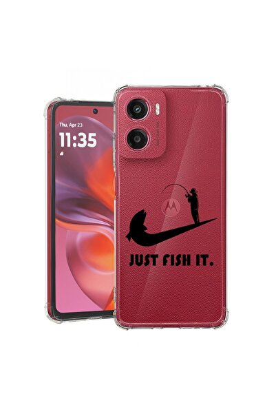 bestcase ¬Æ Husa compatibila Motorola Moto E15, Anti Shock 1.5MM, Just Fish I...