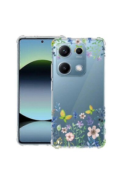 bestcase Husă Antișoc Compatibilă cu OPPO A6 Pro, cu Design Fluturi și Flori,...