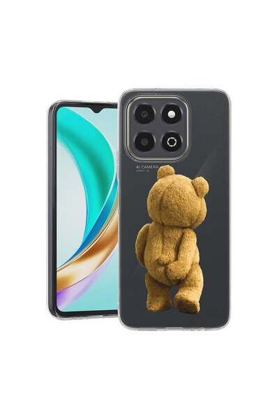 bestcase Husă pentru Honor X6b, BestCase® Silicon transparent 2MM, Ursuleț de...