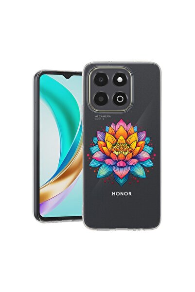 bestcase ¬Æ Husa Clear Slim Silicon Compatibila cu Honor X6c, Dream Colors Fl...