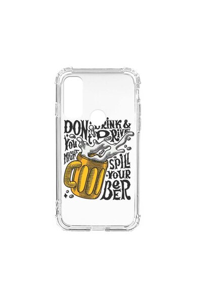 bestcase Husă antișoc din silicon compatibilă cu Motorola Moto E40, Nu bea și...