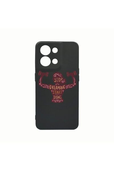 bestcase Husa Silicon, Compatibila cu Oppo Reno8 Pro, Stop Dreaming Start Doi...