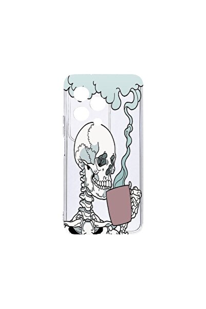 bestcase ¬Æ Husa Clear Silicon 2MM, Compatibila Cu Honor 200 Lite, Skull, Ant...