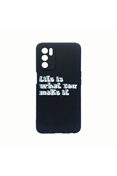bestcase Θήκη σιλικόνης, Συμβατή με Oppo A16, Η ζωή είναι αυτό που τη δημιουρ...