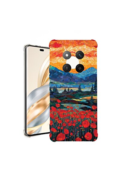 bestcase ¬Æ Husa pentru Honor Magic7 Lite, Anti Shock 1.5MM, Poppies in Sunse...