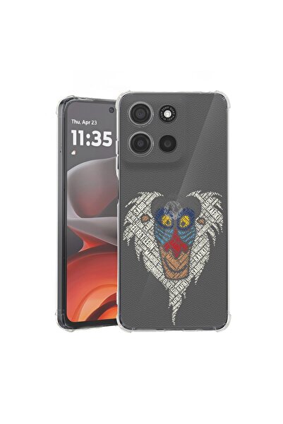 bestcase ¬Æ Husa pentru Motorola Moto G75, Anti Shock 1.5MM, Calligraphy Rafi...