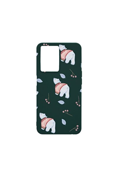 bestcase Тънък силиконов калъф 0.8ММ, съвместим с OPPO A57s, десен  "Леден ме...