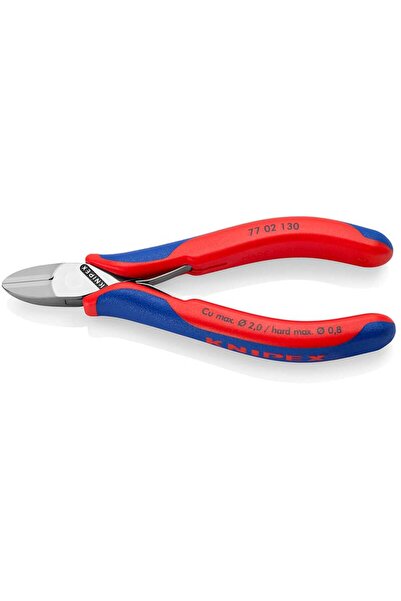 Knipex 77 02 130, Πλαγιοκόφτης Ηλεκτρονικής με στρογγυλή κεφαλή, 130mm
