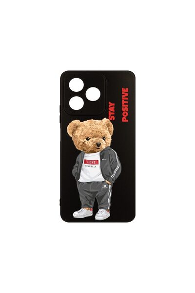 bestcase Калъф за OPPO A40, BestCase® Тънък силиконов, Stay Positive - Плюшен...