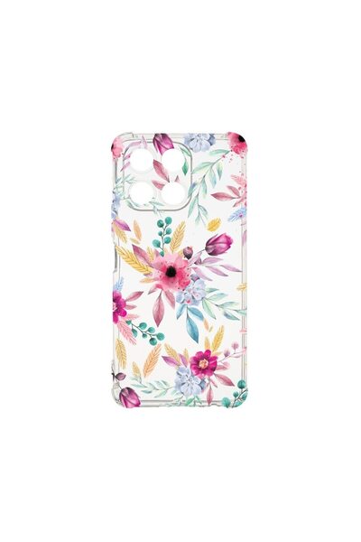 bestcase Αντικραδασμική Θήκη 1.5MM, Συμβατή με Honor X6a, Χαρούμενα Λουλούδια...